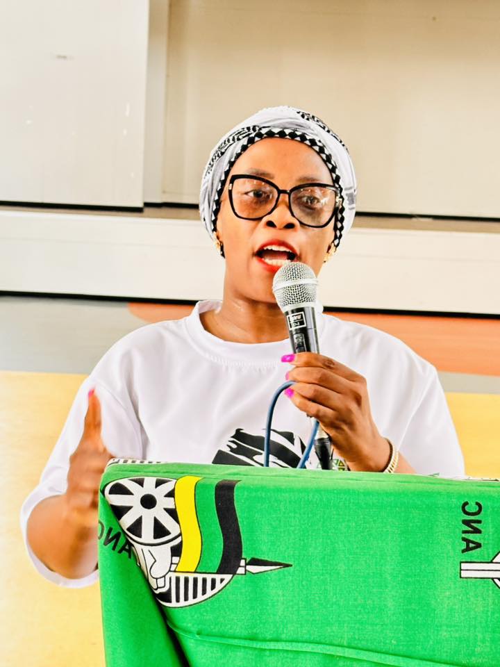 ANC Alfred Nzo Regional Deputy Convener Tsileng Sobuthongo during the meeting held at Mbizana